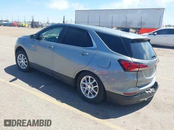 2024 Chevrolet Equinox LT with VIN 3GNAXUEG0RS182986, listed as a IAAI auction lot 42151718 with Not Provided miles and . Bid and sale history available at DreamBid. Image 3.