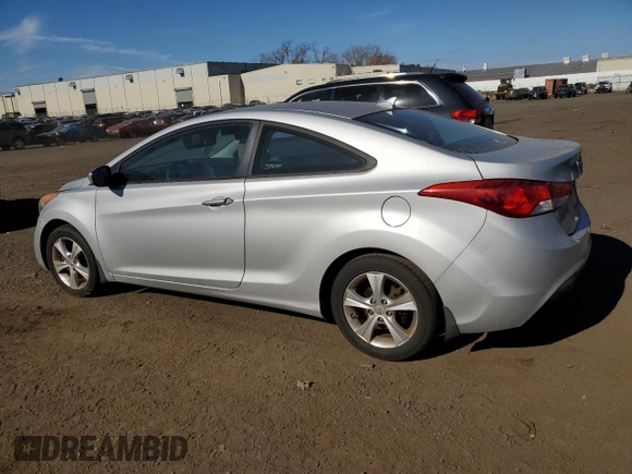 2013 Hyundai Elantra Coupe GS PZEV with VIN KMHDH6AE4DU013738, listed as a Copart auction lot 79605464 with 127,917 mi miles and Salvage Title. Bid and sale history available at carsss.com. Image 2.