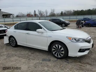 2017 Honda Accord Hybrid with VIN JHMCR6F35HC007106, listed as a Copart auction lot 50763055 with 125,260 mi miles and Salvage Title. Bid and sale history available at carsss.com. Image 4.