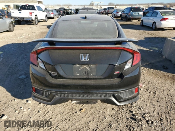 2018 Honda Civic Si Coupe with VIN 2HGFC3A58JH750144, listed as a Copart auction lot 81594994 with 84,340 mi miles and Salvage Title. Bid and sale history available at carsss.com. Image 6.