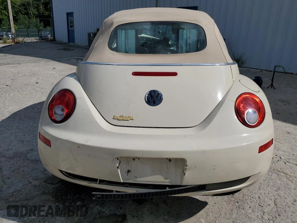 2007 Volkswagen Beetle with VIN 3VWRF31Y07M407560, listed as a Copart auction lot 67499934 with Not provided miles and Salvage title. Bid and sale history available at DreamBid. Image 6.