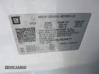 2020 Cadillac Escalade Luxury z VIN 1GYS3BKJ6LR124477, wystawiony jako IAAI lot #42042960 z przebiegiem 42 854 mil mil oraz . Historia ofert i sprzedaży dostępna na DreamBid. Obrazek 9.