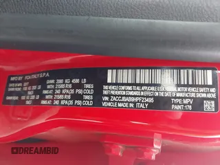 2017 Jeep Renegade Sport с VIN ZACCJBAB9HPF23495, выставлен на аукционе IAAI как лот 42395971 с пробегом 117 756 миль миль и . История ставок и продаж доступна на DreamBid. Изображение 9.