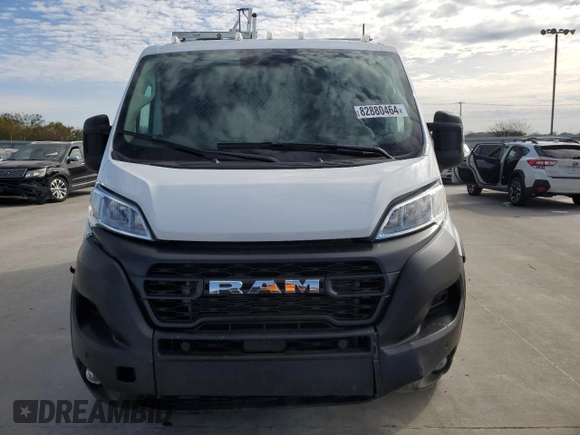 2023 Ram ProMaster Cargo with VIN 3C6LRVAG9PE545344, listed as a Copart auction lot 82880464 with 11,568 mi miles and Clean Title. Bid and sale history available at DreamBid. Image 5.