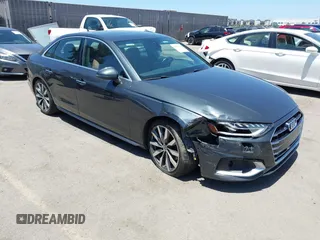 2020 Audi A4 with VIN WAUJMAF40LN012727, listed as a IAAI auction lot 42279612 with 186,226 mi miles and . Bid and sale history available at DreamBid. Image 1.