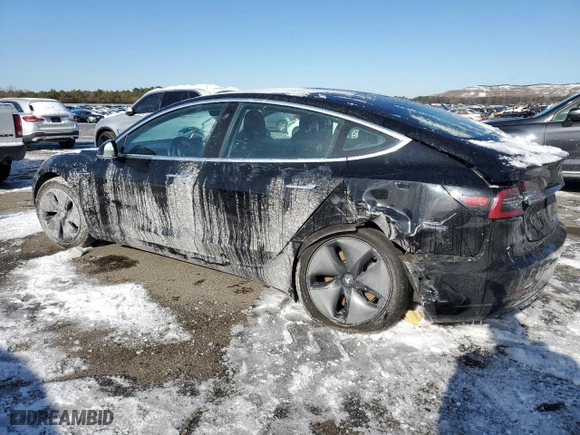2018 Tesla Model 3 Long Range Battery with VIN 5YJ3E1EA7JF172857, listed as a Copart auction lot 41827975 with 129,404 mi miles and Salvage Title. Bid and sale history available at carsss.com. Image 2.