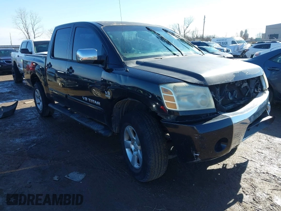 2004 Nissan Titan LE with VIN 1N6AA07A44N591357, listed as a IAAI auction lot 41464024 with 296,954 mi miles and . Bid and sale history available at DreamBid. Image 1.