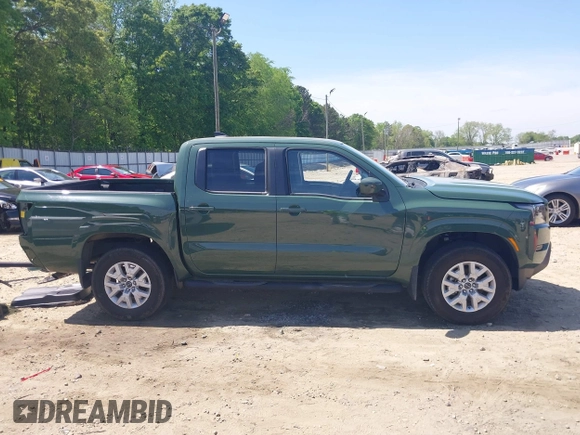 2022 Nissan Frontier SV with VIN 1N6ED1EK1NN695199, listed as a IAAI auction lot 42085368 with 30,481 mi miles and . Bid and sale history available at DreamBid. Image 14.