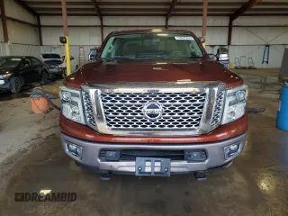 2016 Nissan Titan Platinum Reserve with VIN 1N6BA1F45GN507363, listed as a Copart auction lot 53625635 with 95,450 mi miles and Salvage title. Bid and sale history available at DreamBid. Image 5.