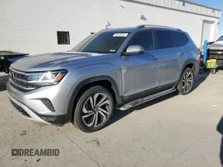 2022 Volkswagen Atlas SEL with VIN 1V2BR2CA2NC531056, listed as a Copart auction lot 88488585 with 34,142 mi miles and Salvage title. Bid and sale history available at DreamBid. Image 1.