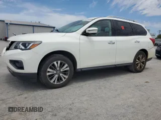 2018 Nissan Pathfinder S z VIN 5N1DR2MN6JC633901, wystawiony jako Copart lot #57337855 z przebiegiem 121 977 mil mil oraz Czysty tytuł • Clean title. Historia ofert i sprzedaży dostępna na DreamBid. Obrazek 1.