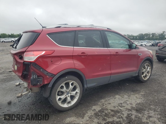 2013 Ford Escape Titanium with VIN 1FMCU9J90DUA77108, listed as a Copart auction lot 60799445 with 63,385 mi miles and Salvage title. Bid and sale history available at DreamBid. Image 3.