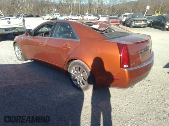 2008 Cadillac CTS AWD w/1SB with VIN 1G6DT57V980188992, listed as a IAAI auction lot 40945087 with 63,744 mi miles. Bid and sale history available at carsss.com. Image 3.