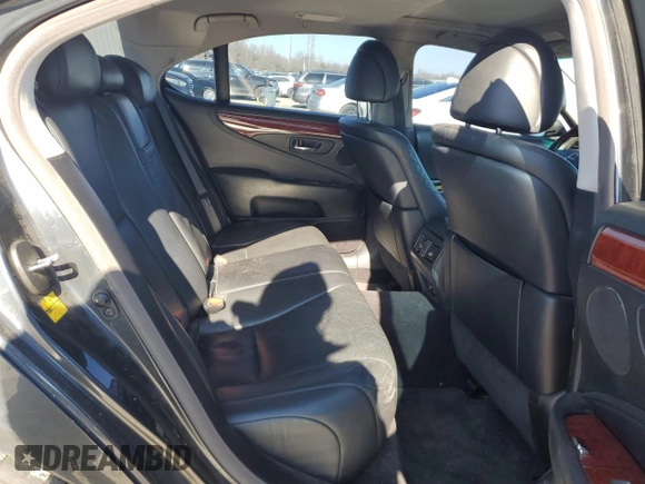2007 Lexus LS 460 with VIN JTHBL46F475000890, listed as a Copart auction lot 41692525 with 200,605 mi miles and Salvage Title. Bid and sale history available at carsss.com. Image 10.