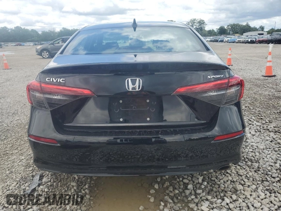 2023 Honda Civic Sport with VIN 2HGFE2F56PH570926, listed as a Copart auction lot 61419145 with 35,014 mi miles and Salvage title. Bid and sale history available at DreamBid. Image 6.