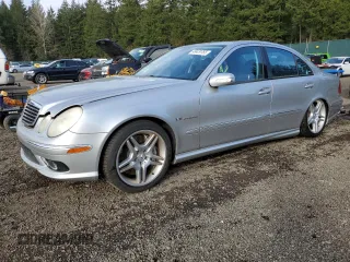 2005 Mercedes-Benz E-Class 5.5L AMG with VIN WDBUF76J55A775449, listed as a Copart auction lot 48429765 with 0 mi miles and Salvage Title. Bid and sale history available at carsss.com. Image 1.