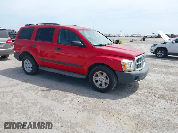 2005 Dodge Durango SXT with VIN 1D4HD38N45F570048, listed as a IAAI auction lot 41802569 with 187,135 mi miles. Bid and sale history available at carsss.com. Image 1.