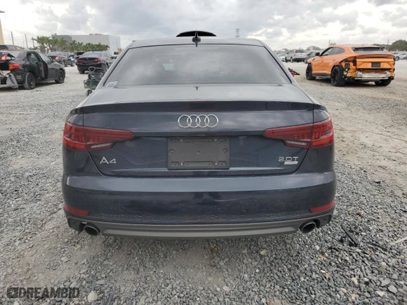 2018 Audi A4 Premium with VIN WAUKMAF41JA224822, listed as a Copart auction lot 48511095 with 58,364 mi miles and Salvage Title. Bid and sale history available at carsss.com. Image 6.
