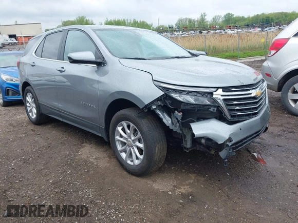 2023 Chevrolet Equinox LT with VIN 3GNAXTEG8PL245611, listed as a IAAI auction lot 42242926 with 14,387 mi miles and . Bid and sale history available at DreamBid. Image 1.