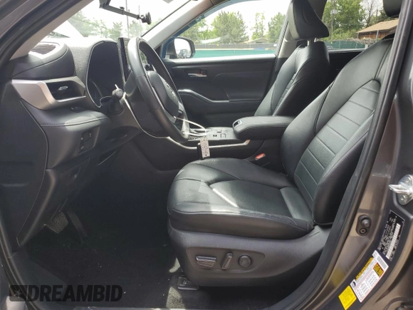 2023 Toyota Highlander L with VIN 5TDKDRBH5PS005383, listed as a Copart auction lot 59811145 with 18,507 mi miles and Salvage title. Bid and sale history available at DreamBid. Image 7.