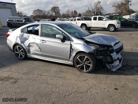 2020 Subaru Impreza Sport with VIN 4S3GKAL68L3615638, listed as a Copart auction lot 77889574 with 61,994 mi miles and Salvage Title. Bid and sale history available at carsss.com. Image 4.