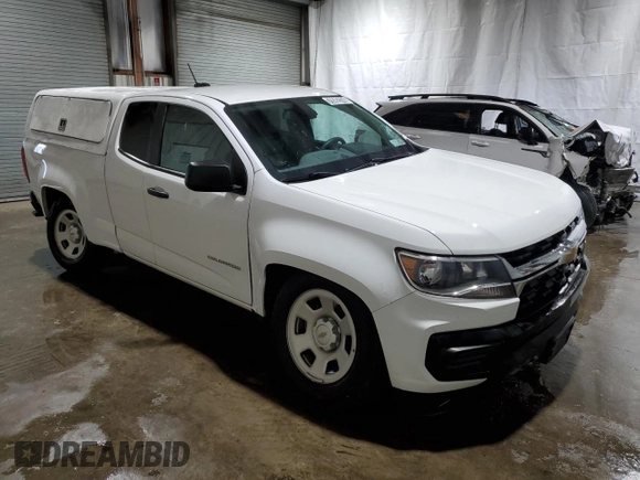 2021 Chevrolet Colorado 4WD Work Truck with VIN 1GCHTBEA6M1122224, listed as a Copart auction lot 70592974 with 38,979 mi miles and Salvage Title. Bid and sale history available at carsss.com. Image 4.