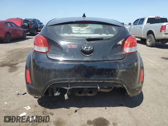 2012 Hyundai Veloster w/Gray Int with VIN KMHTC6AD5CU066108, listed as a Copart auction lot 62311305 with 117,856 mi miles and Salvage title. Bid and sale history available at DreamBid. Image 6.