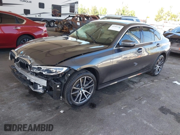 2022 BMW 3 Series 330i with VIN 3MW5R1J08N8C55960, listed as a IAAI auction lot 42505207 with Not provided miles and . Bid and sale history available at DreamBid. Image 2.