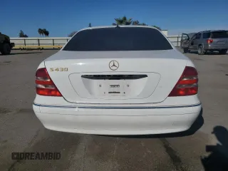 2001 Mercedes-Benz S-Class with VIN WDBNG70J51A201731, listed as a Copart auction lot 48208655 with 110,827 mi miles and Salvage Title. Bid and sale history available at carsss.com. Image 6.