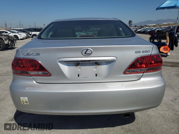2006 Lexus ES 350 with VIN JTHBA30G465154631, listed as a Copart auction lot 54867215 with 79,892 mi miles and Salvage Title. Bid and sale history available at DreamBid. Image 6.