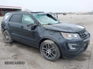 2017 Ford Explorer Sport with VIN 1FM5K8GT2HGA46765, listed as a IAAI auction lot 41958437 with 116,531 mi miles and . Bid and sale history available at carsss.com. Image 1.