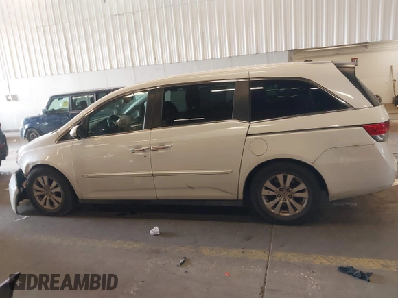 2014 Honda Odyssey EX-L with VIN 5FNRL5H60EB030841, listed as a IAAI auction lot 42271401 with 107,343 mi miles and . Bid and sale history available at DreamBid. Image 15.