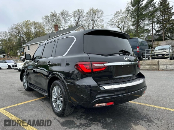 2021 Infiniti QX80 Premium Select with VIN JN8AZ2AF6M9718439, listed as a Copart auction lot 55782665 with 70,168 mi miles and Clean Title. Bid and sale history available at DreamBid. Image 2.