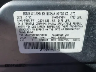 2013 Infiniti G37 Journey with VIN JN1CV6AP9DM715003, listed as a IAAI auction lot 41895564 with Not Provided miles. Bid and sale history available at carsss.com. Image 9.