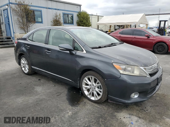 2010 Lexus HS 250h with VIN JTHBB1BA0A2001703, listed as a Copart auction lot 77886284 with 105,912 mi miles and Salvage Title. Bid and sale history available at DreamBid. Image 4.