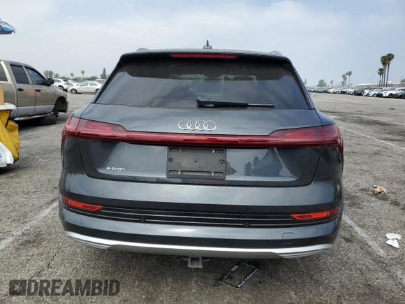 2019 Audi e-tron Premium Plus with VIN WA1LABGE3KB014614, listed as a Copart auction lot 60864165 with 37,718 mi miles and Salvage title. Bid and sale history available at DreamBid. Image 6.