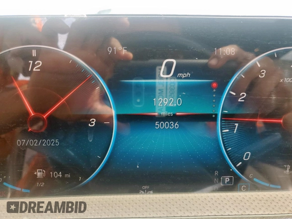 2021 Mercedes-Benz A 220 with VIN W1K3G4EB7MJ258919, listed as a Copart auction lot 62722355 with 50,036 mi miles and Clean title. Bid and sale history available at DreamBid. Image 9.