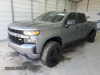 2021 Chevrolet Silverado 1500 Custom with VIN 1GCPYBEH3MZ149540, listed as a Copart auction lot 83498534 with 147,526 mi miles and Clean Title. Bid and sale history available at DreamBid. Image 1.