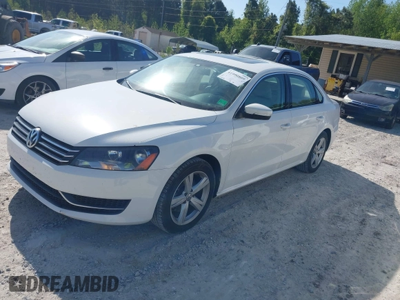 2013 Volkswagen Passat SE w/Sunroof with VIN 1VWBH7A30DC042088, listed as a IAAI auction lot 41990809 with 126,590 mi miles. Bid and sale history available at carsss.com. Image 2.