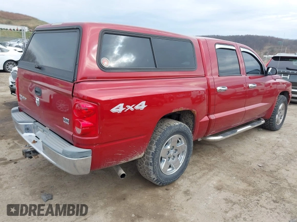 2006 Dodge Dakota SLT with VIN 1D7HW48N36S507843, listed as a IAAI auction lot 41894142 with 90,229 mi miles. Bid and sale history available at carsss.com. Image 4.