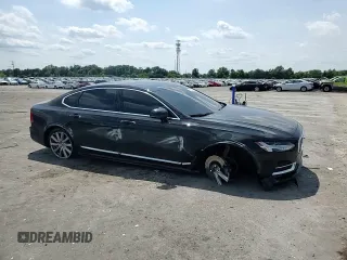 2019 Volvo S90 Inscription with VIN LVYA22ML9KP110238, listed as a Copart auction lot 61596184 with 92,529 mi miles and Salvage Title. Bid and sale history available at carsss.com. Image 10.