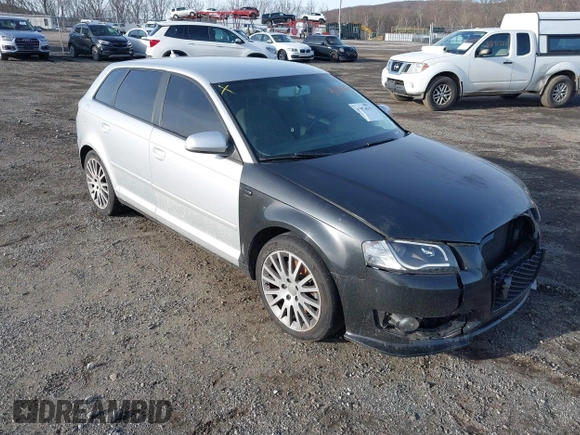 2008 Audi A3 with VIN WAUNF78P48A042687, listed as a IAAI auction lot 41374363 with 136,019 mi miles. Bid and sale history available at carsss.com. Image 1.