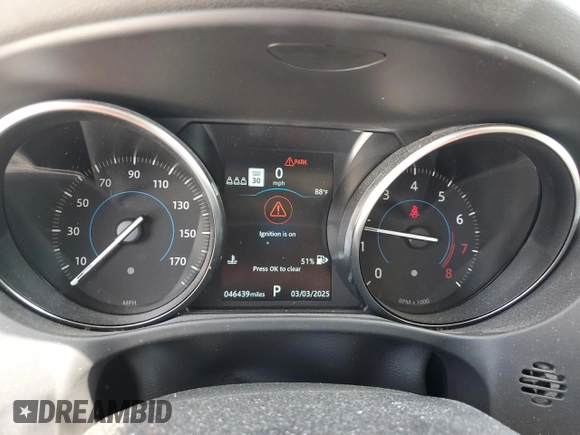 2020 Jaguar F-Pace 25t Premium z VIN SADCJ2FX5LA628763, wystawiony jako Copart lot #47454765 z przebiegiem 46 439 mil mil oraz Nie do naprawy • Non repairable. Historia ofert i sprzedaży dostępna na DreamBid. Obrazek 9.