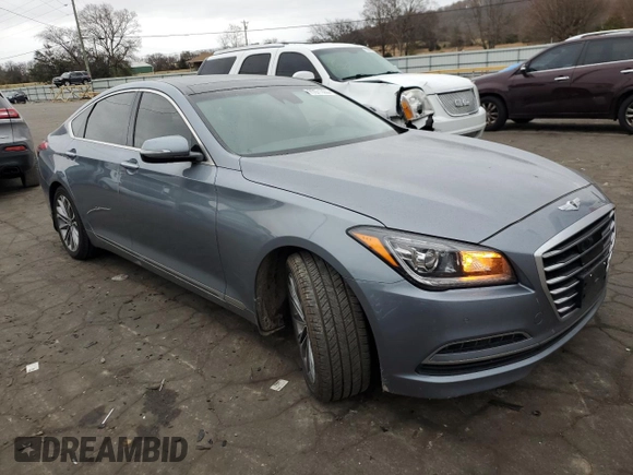 2015 Hyundai Genesis 3.8L with VIN KMHGN4JE9FU057392, listed as a Copart auction lot 77071393 with 222,111 mi miles. Bid and sale history available at carsss.com. Image 4.