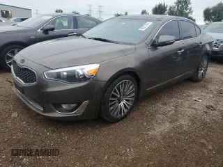 2014 Kia Cadenza Premium with VIN KNALN4D7XE5128265, listed as a Copart auction lot 65927464 with 99,127 mi miles and Salvage Title. Bid and sale history available at carsss.com. Image 1.