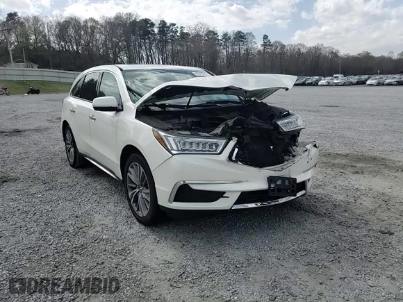 2018 Acura MDX Technology with VIN 5J8YD4H58JL005494, listed as a Copart auction lot 49915735 with 101,837 mi miles and Salvage title. Bid and sale history available at DreamBid. Image 12.