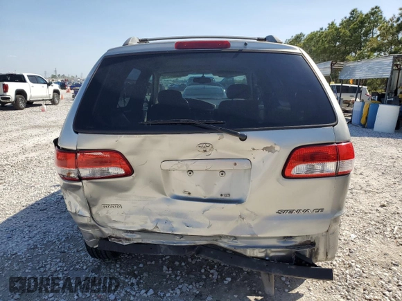 2001 Toyota Sienna CE with VIN 4T3ZF19C91U335151, listed as a Copart auction lot 50095275 with 194,095 mi miles and Salvage Title. Bid and sale history available at carsss.com. Image 6.