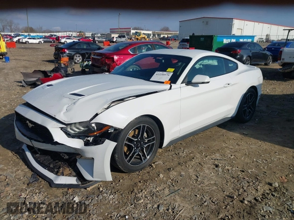 2019 Ford Mustang EcoBoost with VIN 1FA6P8TH7K5151242, listed as a IAAI auction lot 41530579 with 91,002 mi miles and . Bid and sale history available at carsss.com. Image 17.
