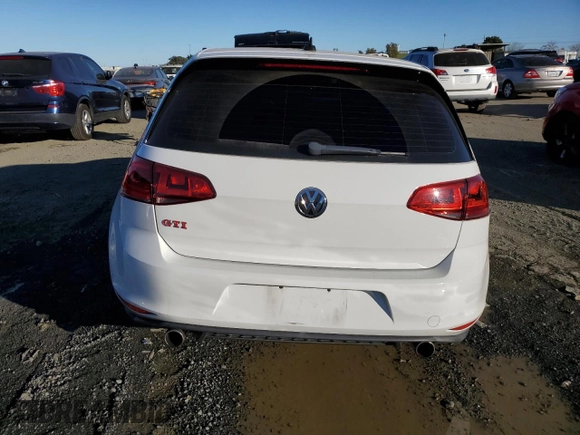2016 Volkswagen Golf GTI Autobahn w/Performance Pkg with VIN 3VW447AU1GM016051, listed as a Copart auction lot 88170745 with 54,414 mi miles and Salvage Title. Bid and sale history available at carsss.com. Image 6.