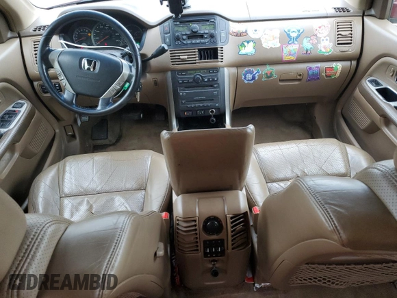 2005 Honda Pilot EX-L with RES with VIN 2HKYF18605H520211, listed as a Copart auction lot 55065745 with 236,365 mi miles and Clean Title. Bid and sale history available at carsss.com. Image 8.